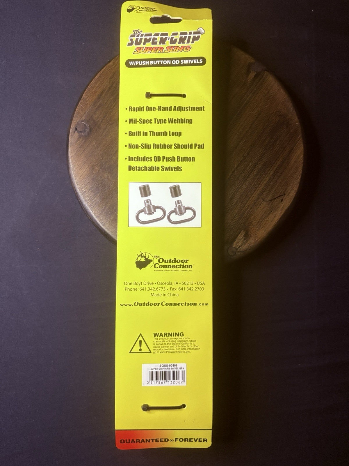 Super Grip Rifle Sling w/Push Button QD Swivels By The Outdoor Connection, Tan6