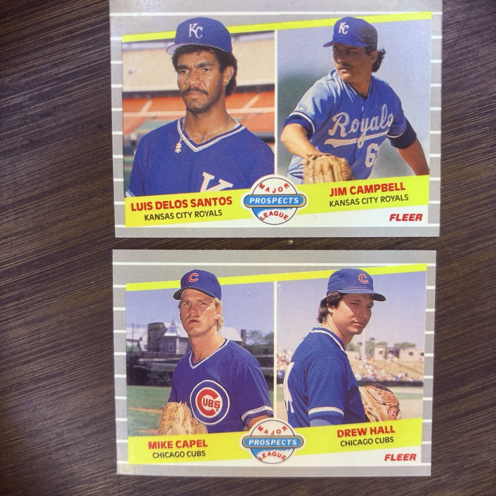 1989 Fleer #643 & #646 (Lot Of 2) Major Prospects League0