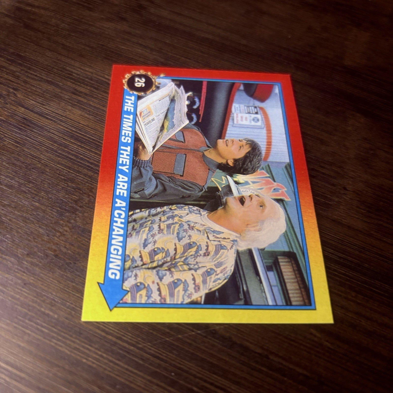 1989 Back to the Future "Times They are A'Changing" #26 High Grade Trading Card7
