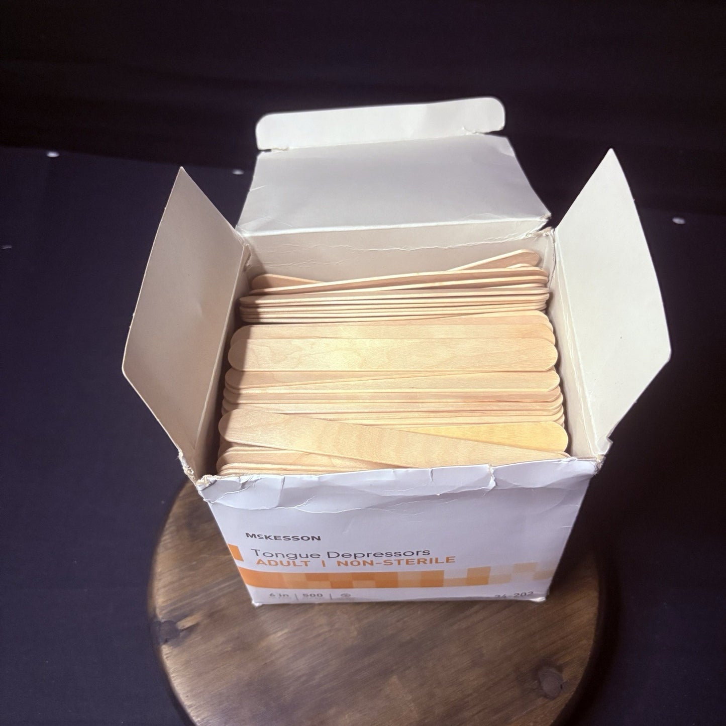 424 McKesson Non-Sterile Wooden Tongue Depressors 6” Senior Craft Tattoo Sticks2