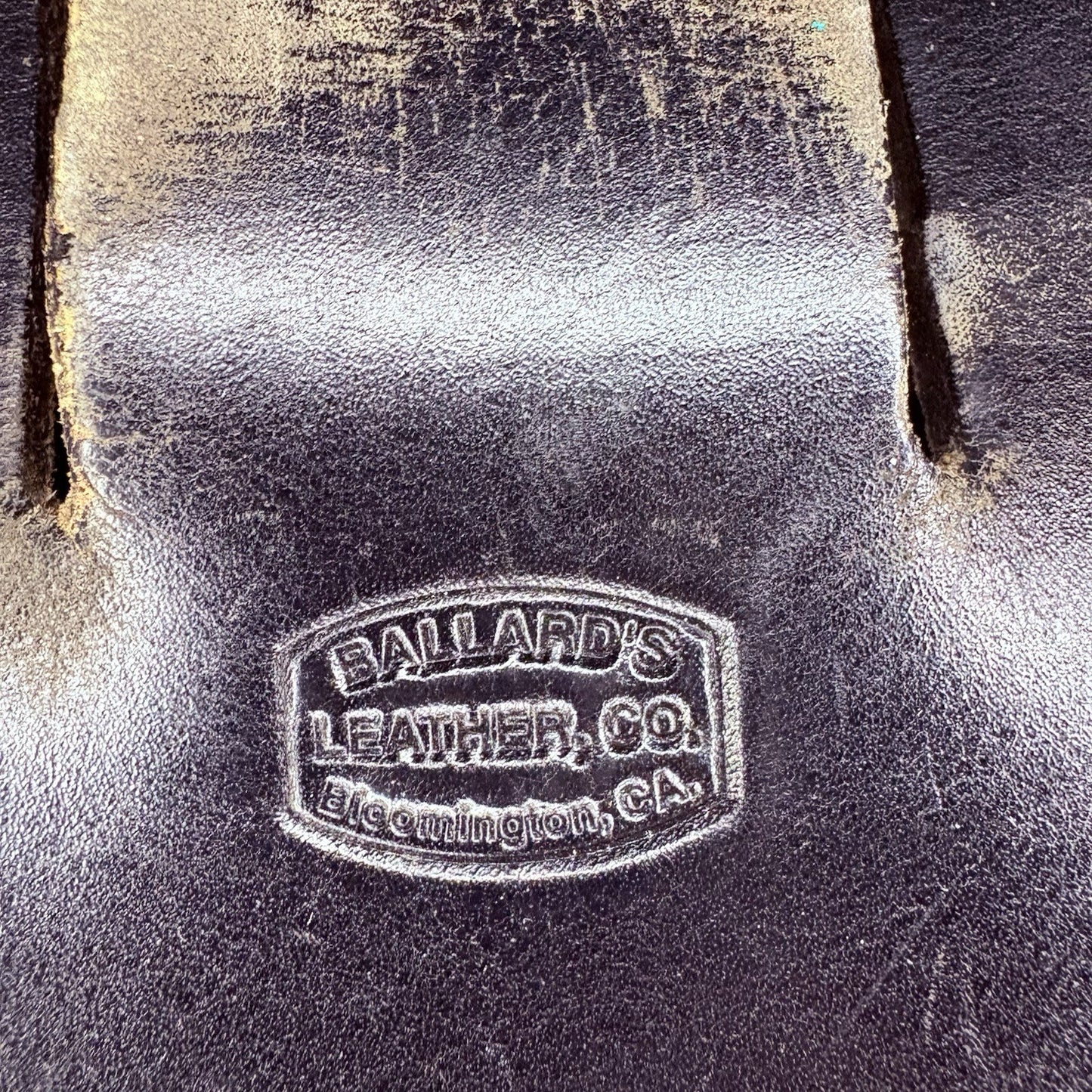 Ballard's Leather Co. Open Top Pouch w/Belt Loop Basket Weave 4"x 5"4