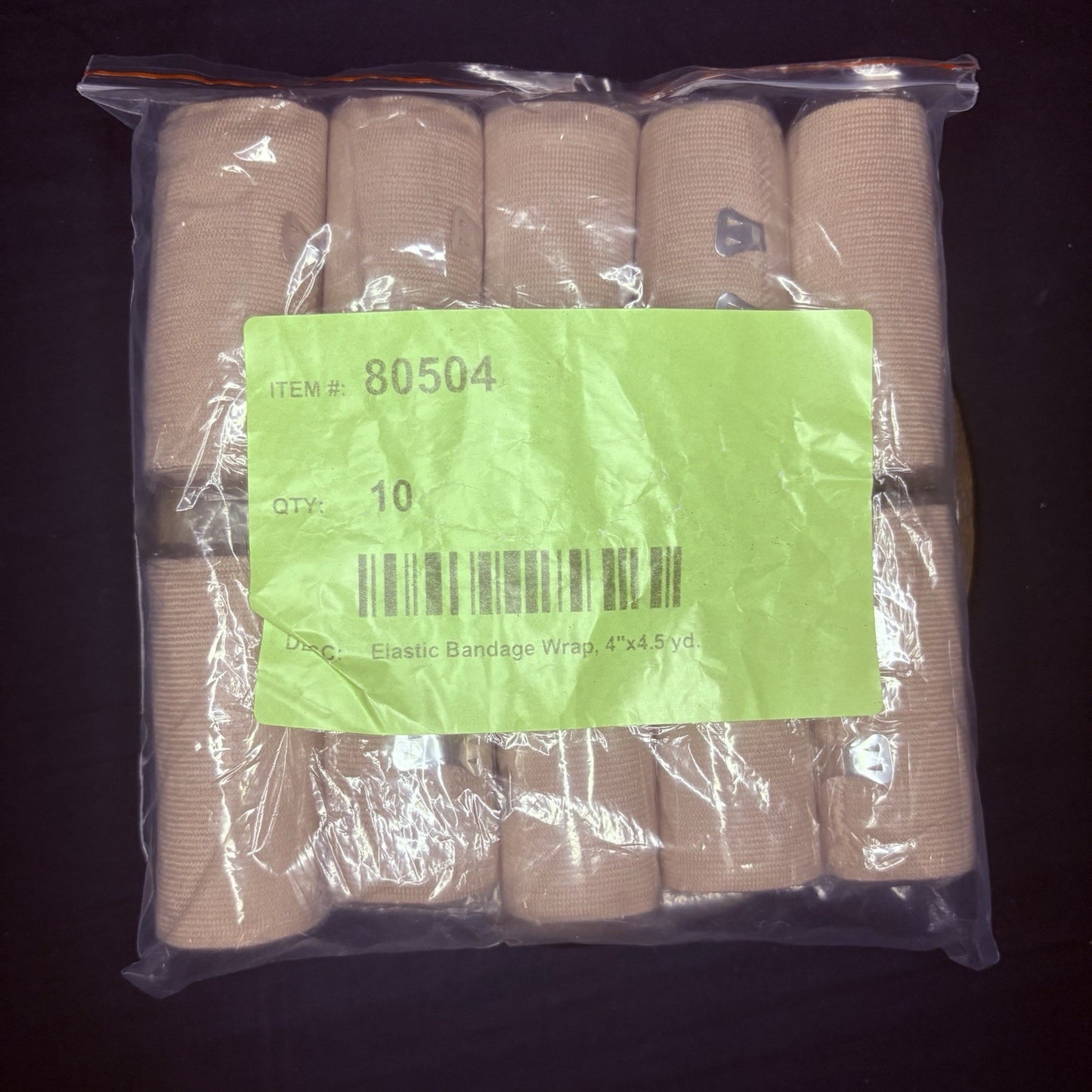 (10 Pack) Cotton Elastic Compression Bandages (4"x4.5yd) Body Wrap With Clips2