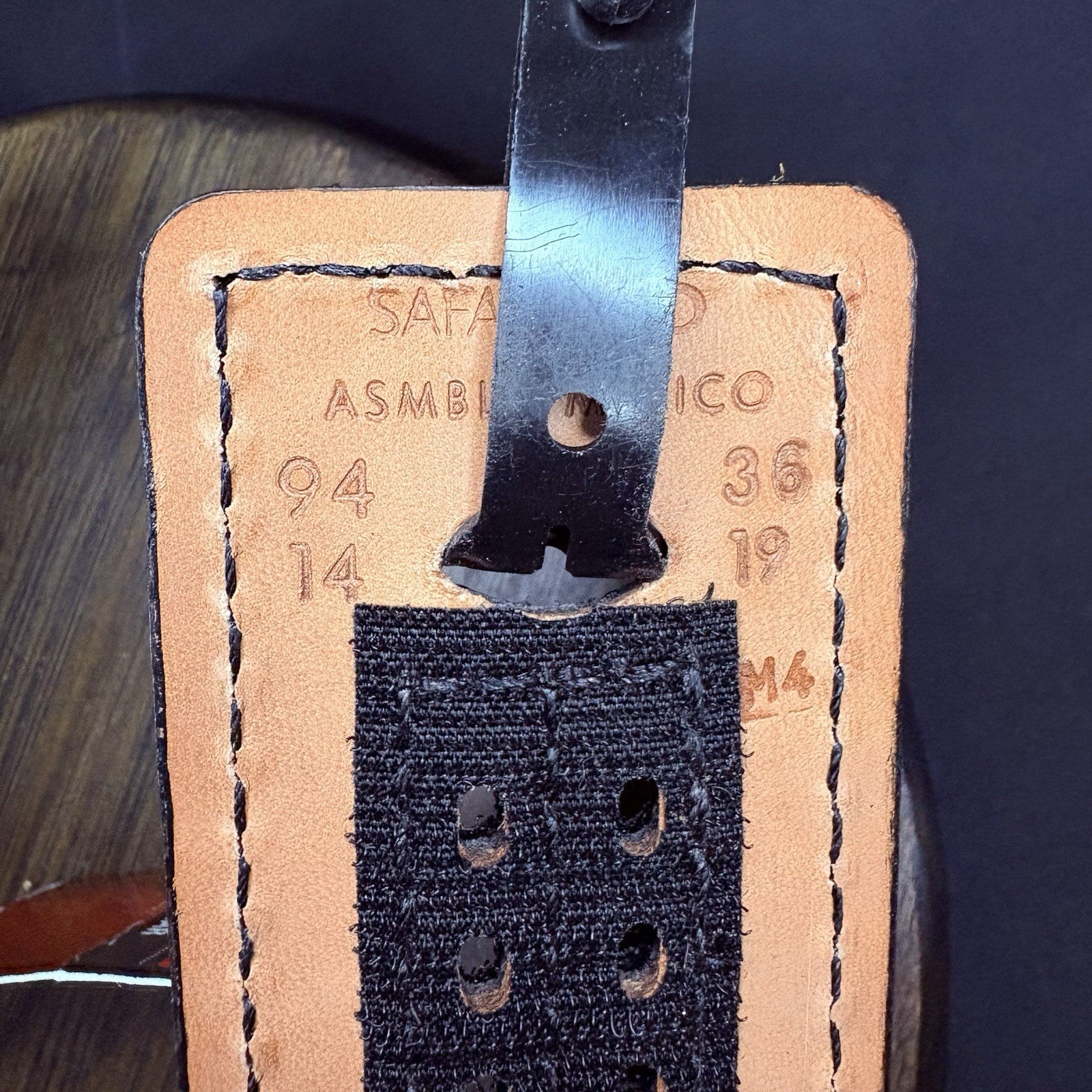 Safariland Buckleless Duty Belt Size: 36" Model 94 Lined Basket Weave 94-36-44