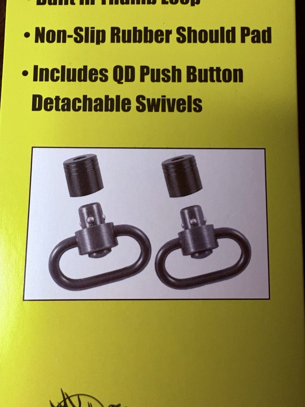Super Grip Rifle Sling w/Push Button QD Swivels By The Outdoor Connection, Tan7