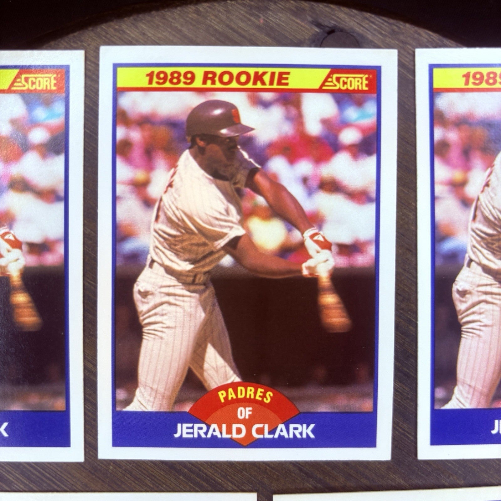(Lot Of 7) 1989 Score Rookie Cards #644 Jerald Clark, #628 Charlie Hayes, #6367