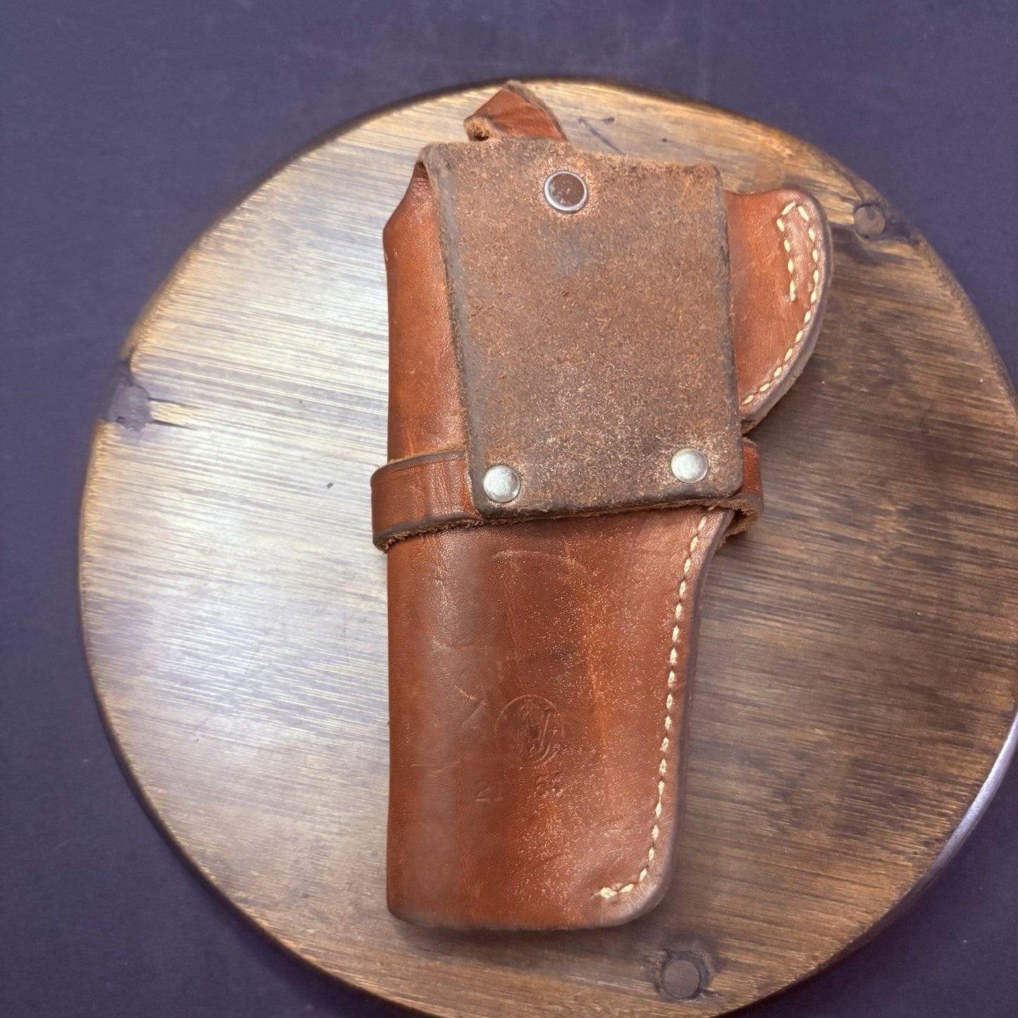Smith & Wesson 4" K Frame Revolver Holster Leather (Size 21 64) Retention Snaps3