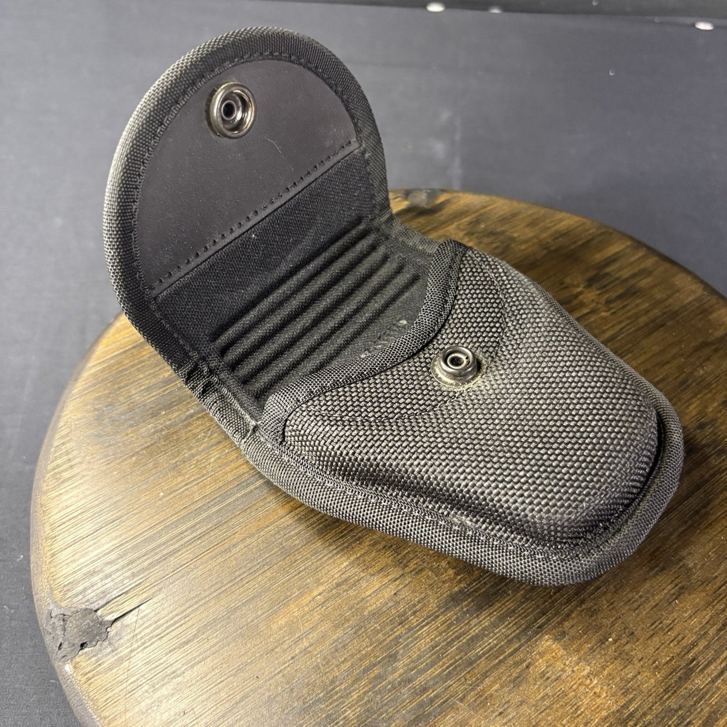 Bianchi Handcuff Case AccuMold Covered  - Hidden Snap - Nylon - NICE2