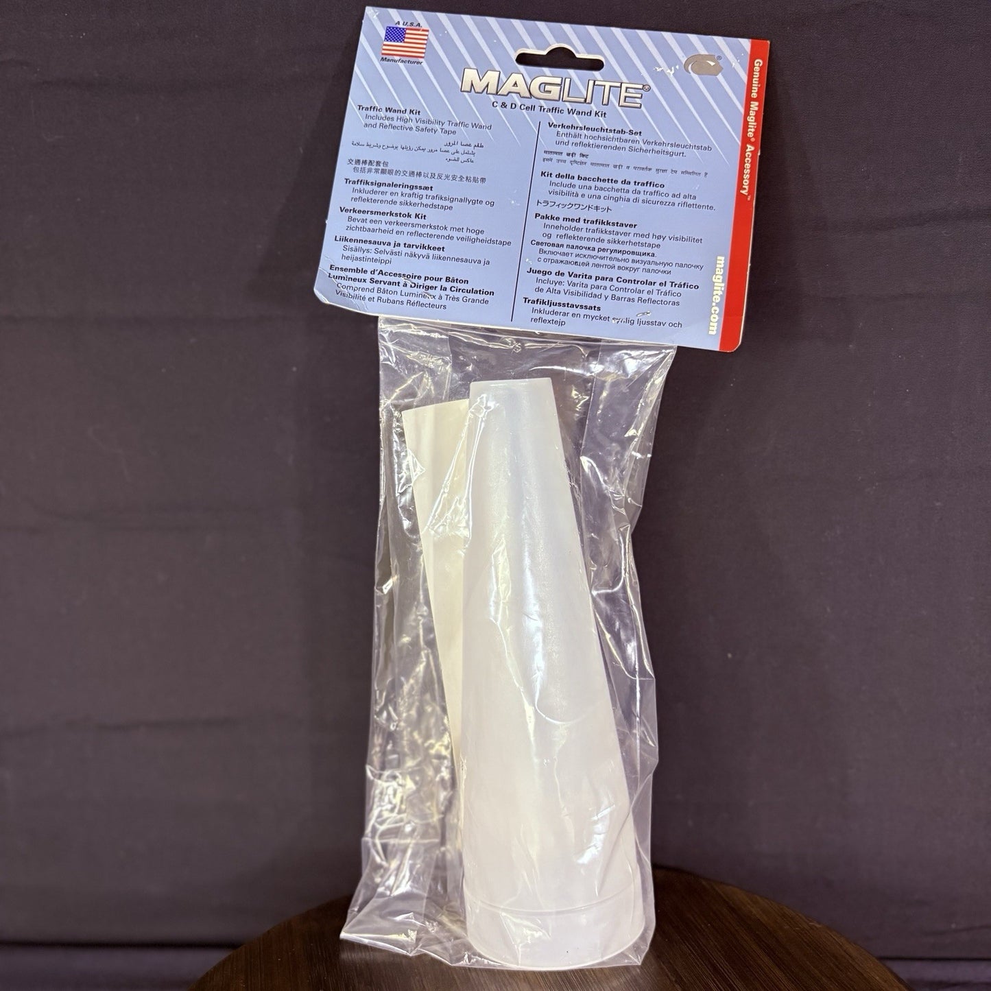 MagLite Traffic Cone Wand Kit Clear  C & D Cell3