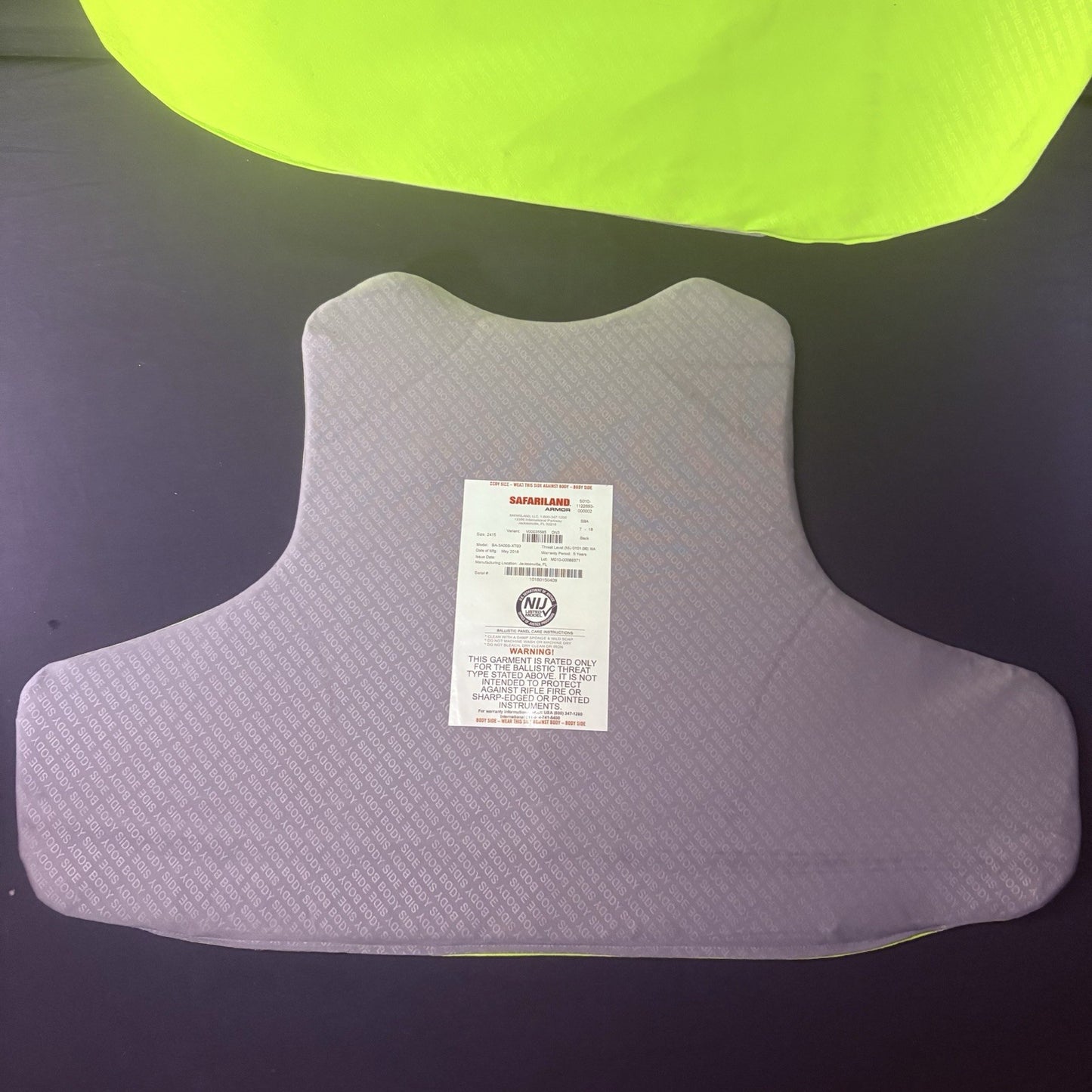 Safariland Xtreme 3A Armor Vest Size XXL Thinnest IIIA Ballistic Vest12