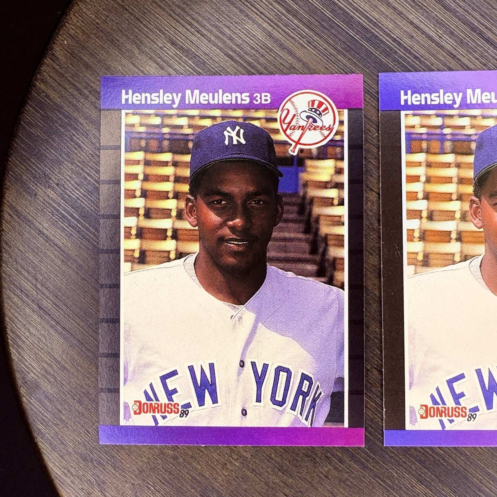 (Lot Of 3) 1989 Donruss #547 Hensley Meulens RC New York Yankees Trading Card2