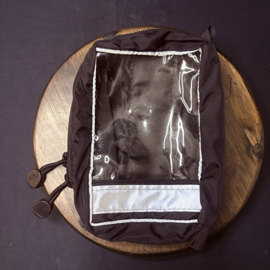 See Through Pouch 8"x 5" Reflective Strips, Hook & Loop Attachment0