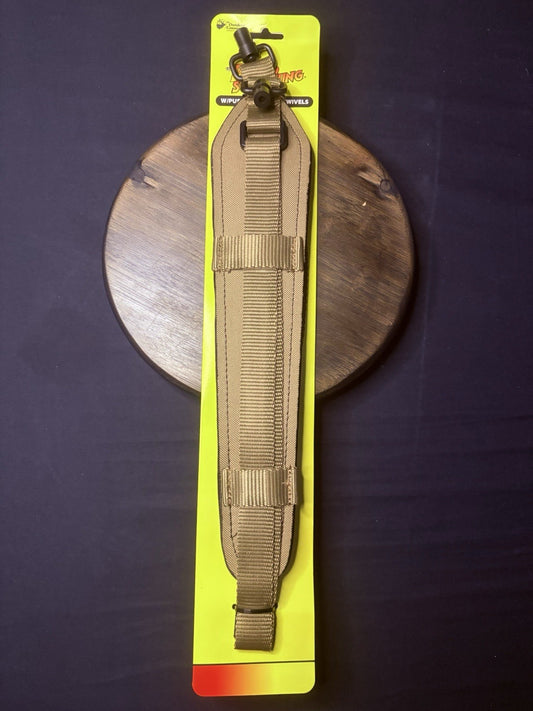 Outdoor Connection Padded Super Sling Coyote Brown Rifle Sling w/QD Swivels0