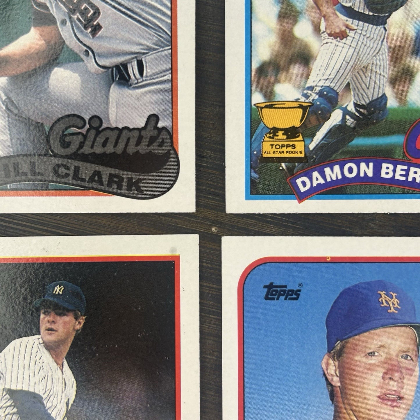 1989 Topps Trading Card (Lot Of 4) MLB Baseball6