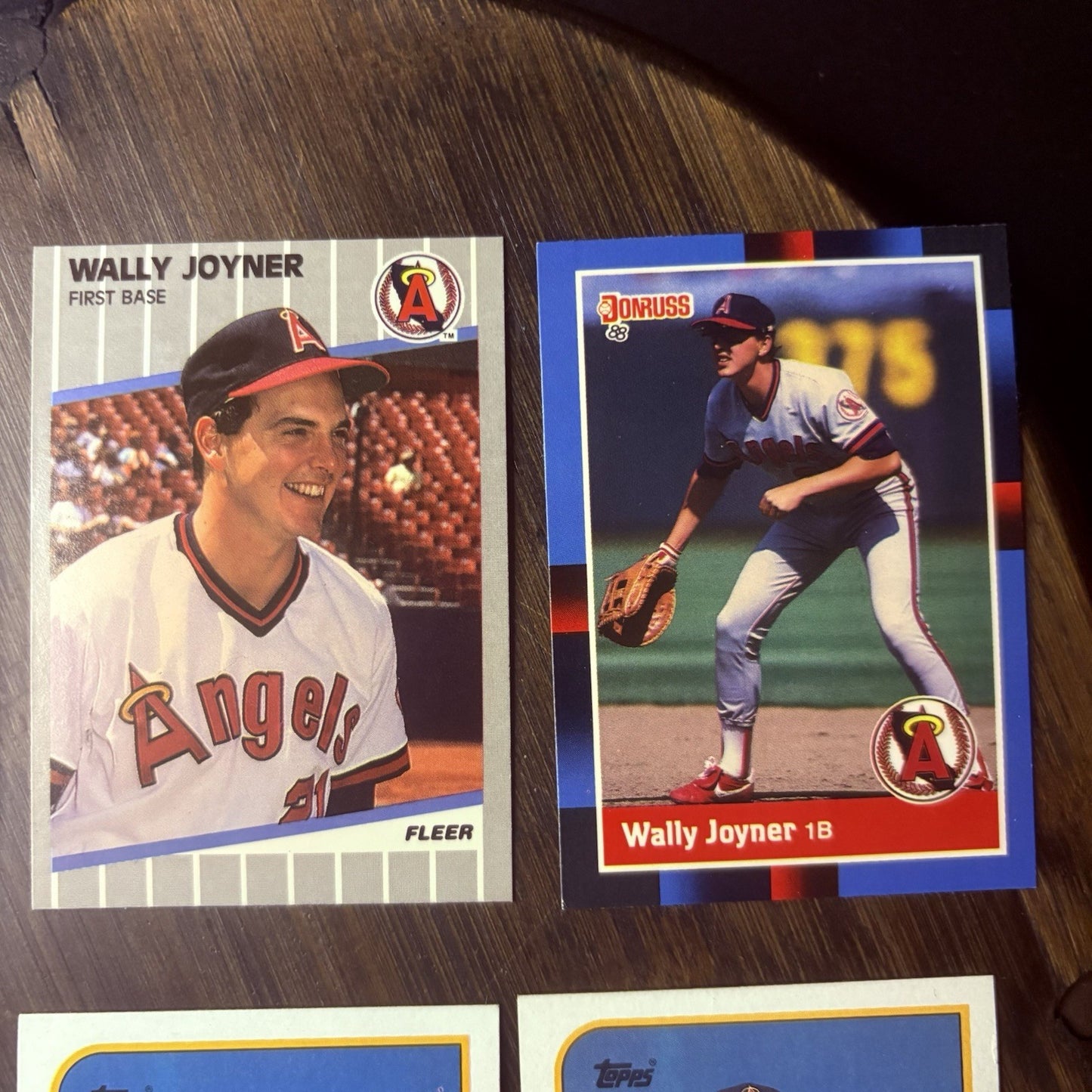(LOT of 6) Wally Joyner 1989 Baseball cards #270, #420, #481, #110 Trading Card4