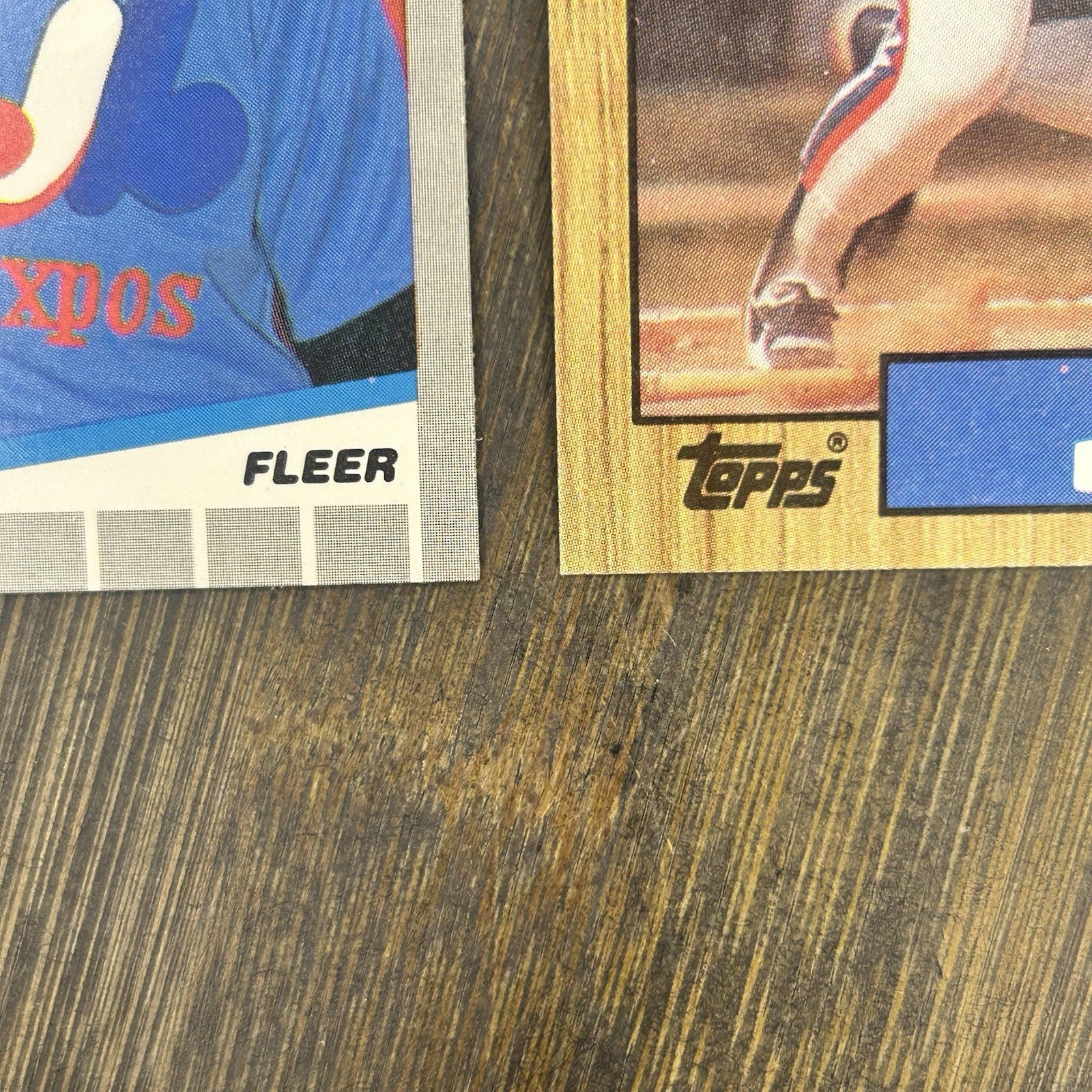 1989 Fleer Randy Johnson #381 Rookie Card & #345 Andre Dawson, #30 Tim Raines8