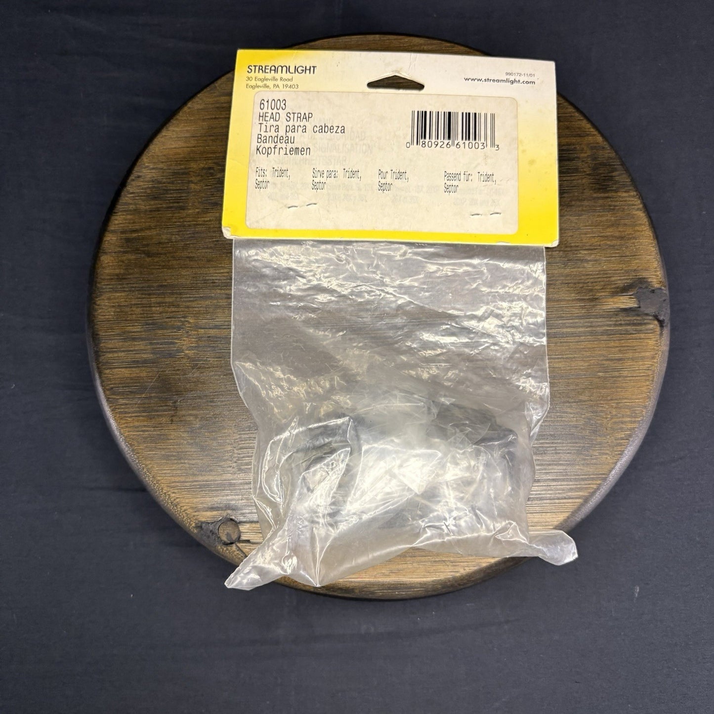 Streamlight Trident Headlamp Rubber Strap 61003 ~Also Fits Septor~2