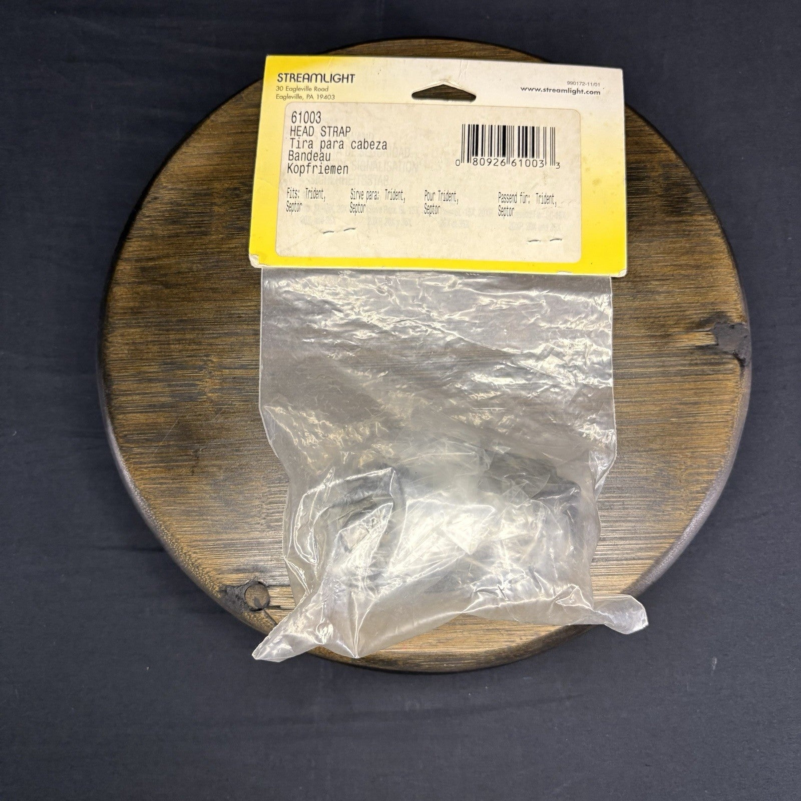 Streamlight Trident Headlamp Rubber Strap 61003 ~Also Fits Septor~2