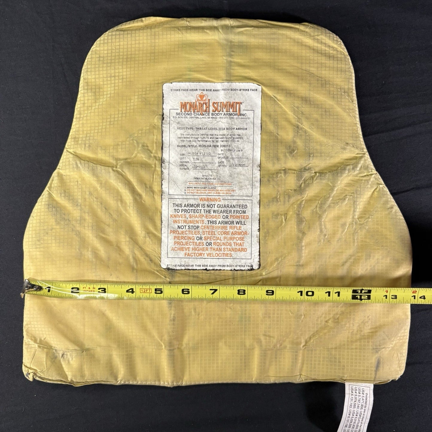 3A (IIIA) Bullet Proof Vest Size Medium Female Second Chance Body Armor21