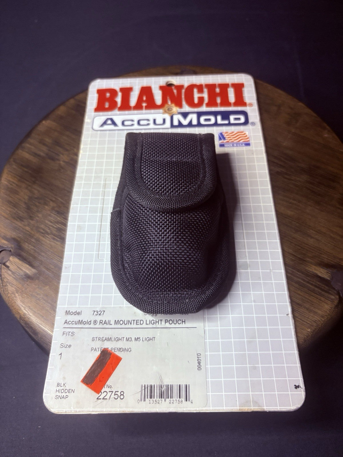 Bianchi 7327 Rail Mount Light Pouch Streamlight M3 or M5 Light AccuMold Size 11