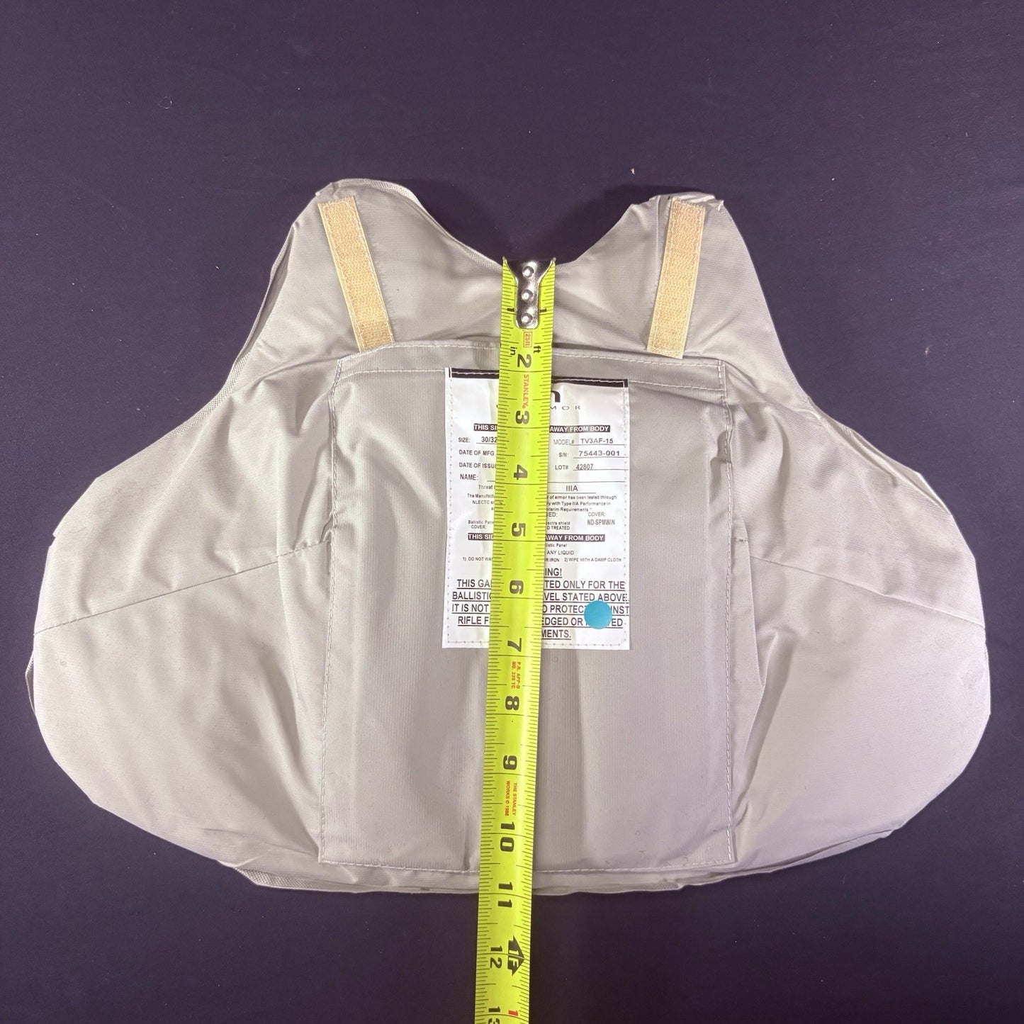 US Armor IIIA (3A) Bullet Proof Vest (Size Female SMALL) With Trauma Plate16