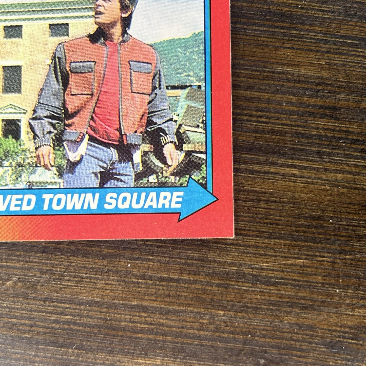 1989 Back To The Future Topps Trading Card #6 "The New, Improved Town Square"5