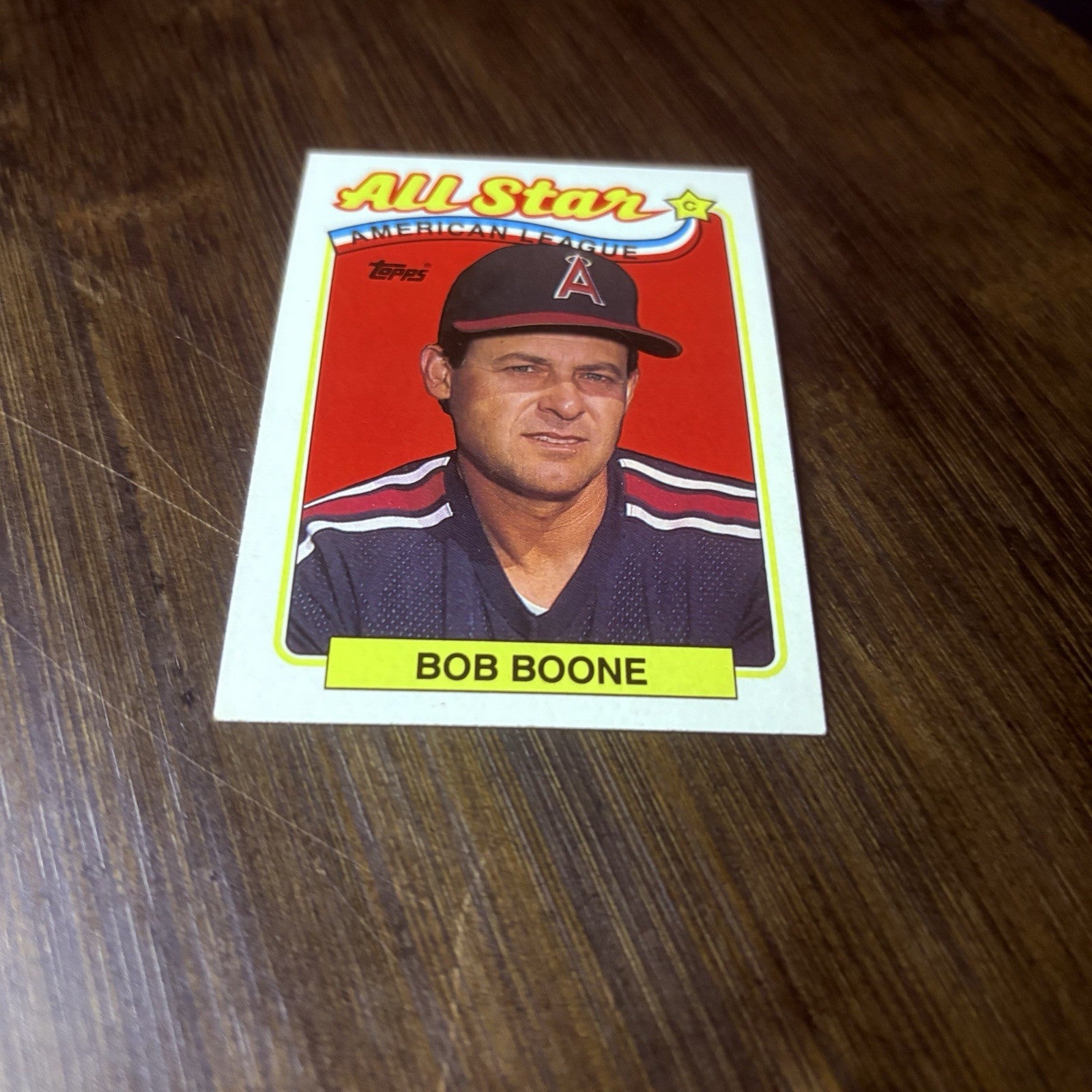 1989 Topps Bob Boone California Angels #404 High Grade See Photos2
