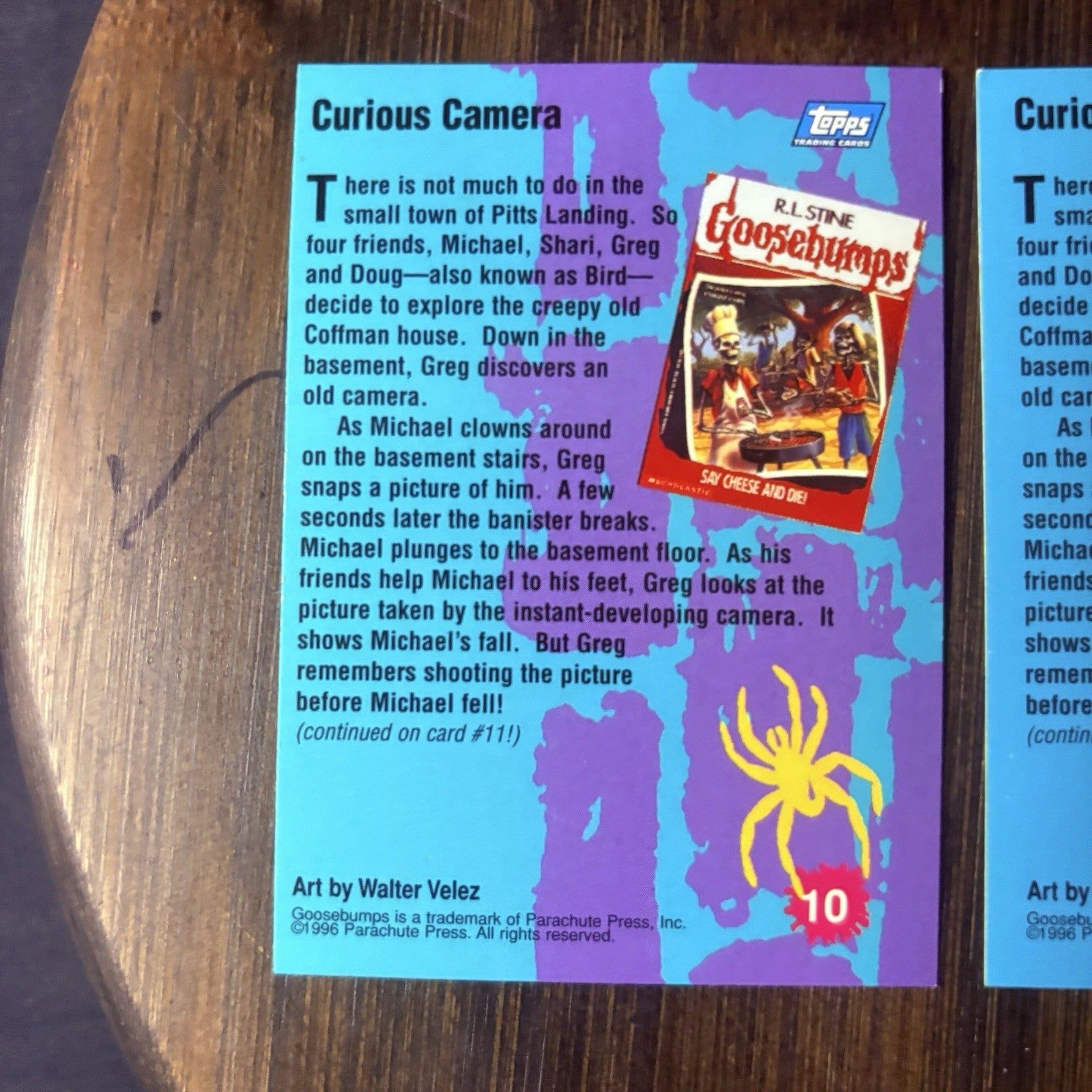 1996 Goosebumps Curious Camera #10 Lot Of (3) High Grade Trading Card See Photos17