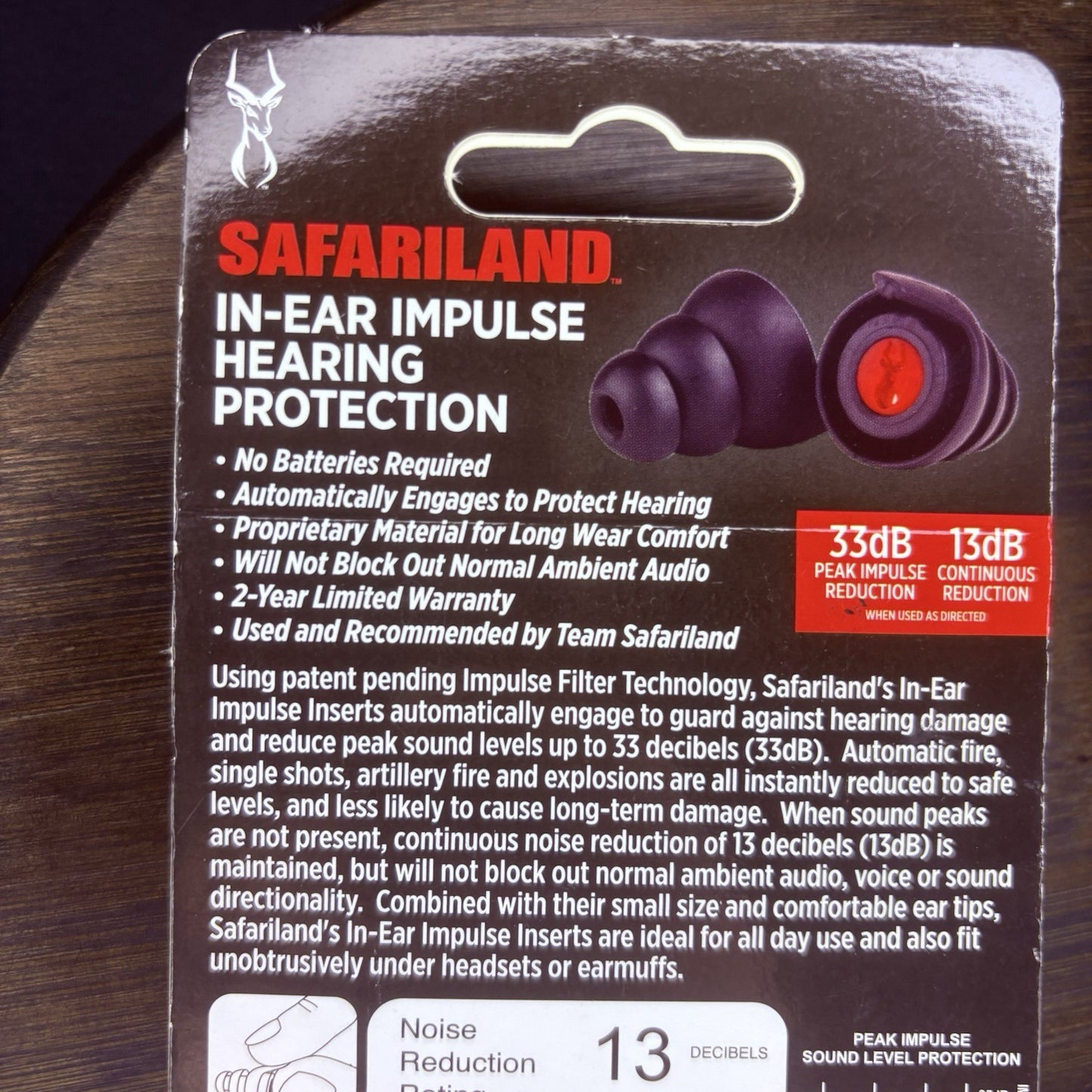 Safariland Impulse Hearing Protection, In Ear Earplugs with Keychain Storage4