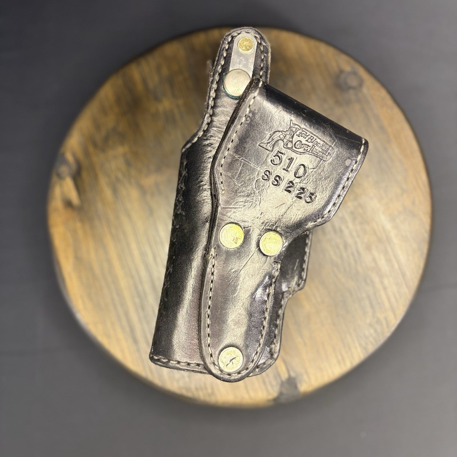 Ted Blockers Black Leather Basket Weave Sig Sauer P225 Holster12