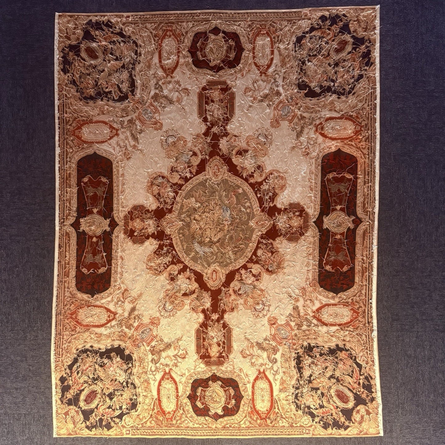 Antique French Tapestry 10x8, 19th Century, Hand Woven Aubusson Dragons15