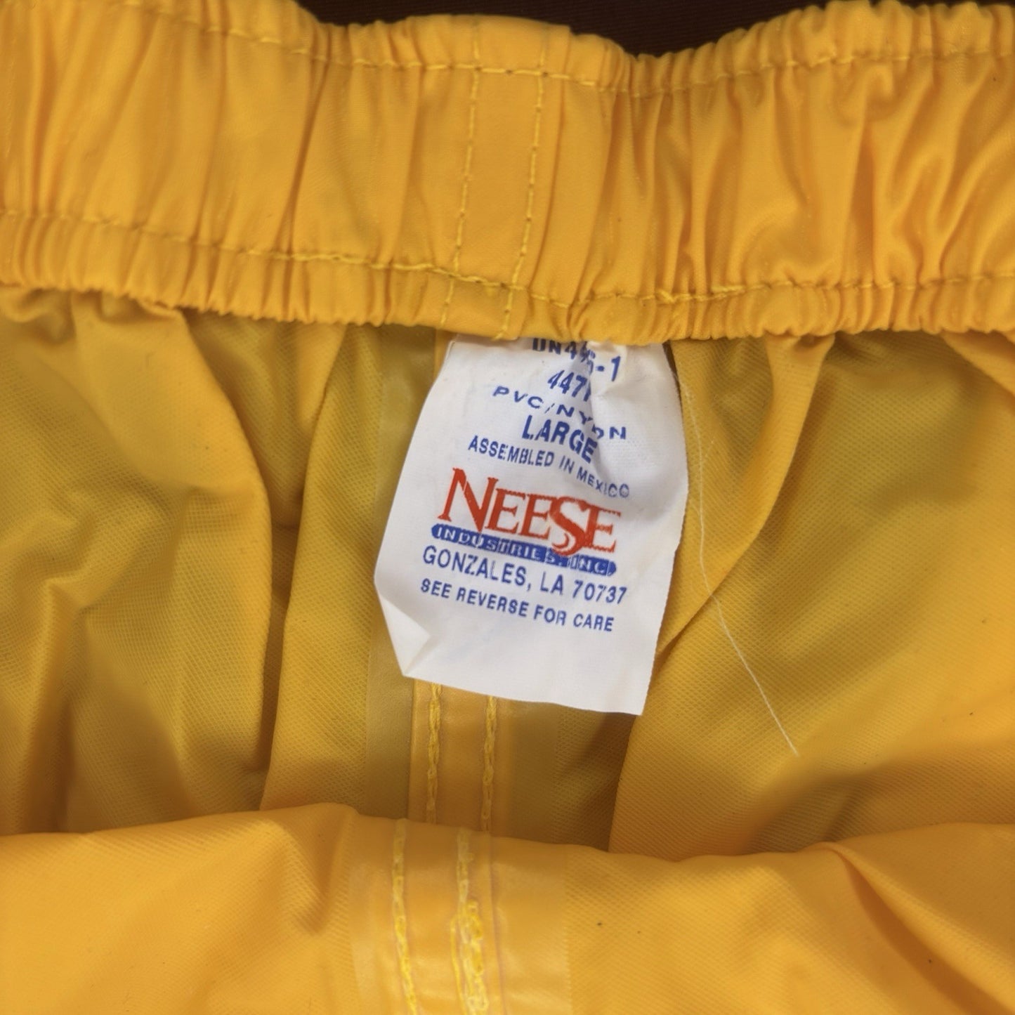 Neese Mens Police Duty Waterproof Rain Pant (Size Large) Adjustable Safety 475PT7