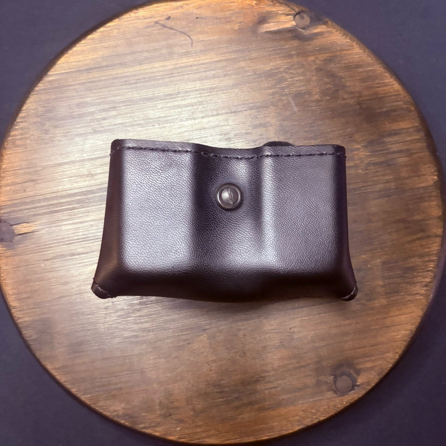 Safariland 079 Double Magazine Pouch for Glock 17 / 22 Black Plain Leather NOS0