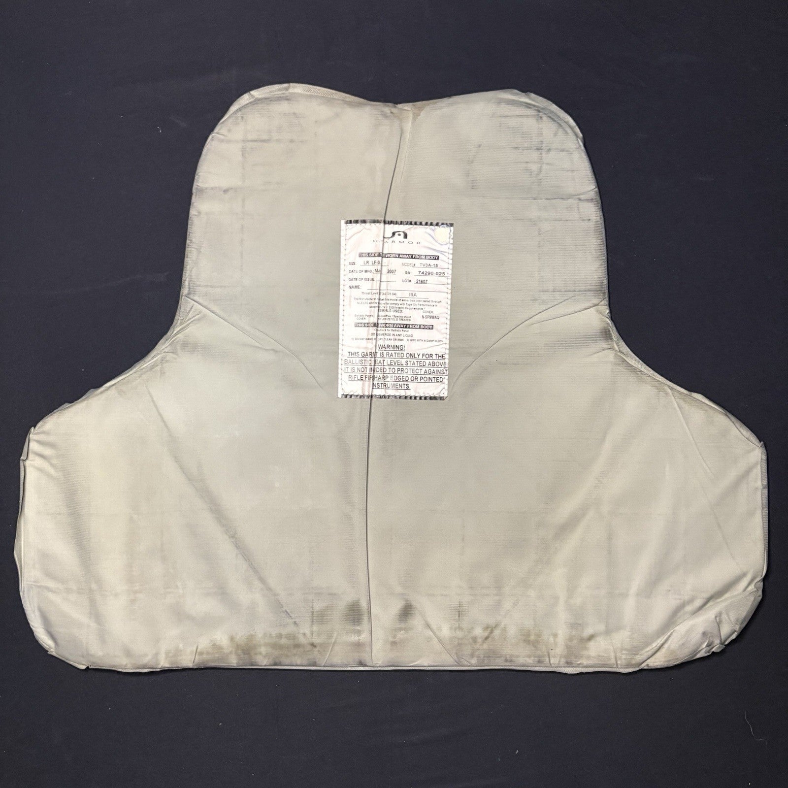 US Armor IIIA (3A) Bullet Proof Vest (Size Medium) With Ballistic Trauma Plate10