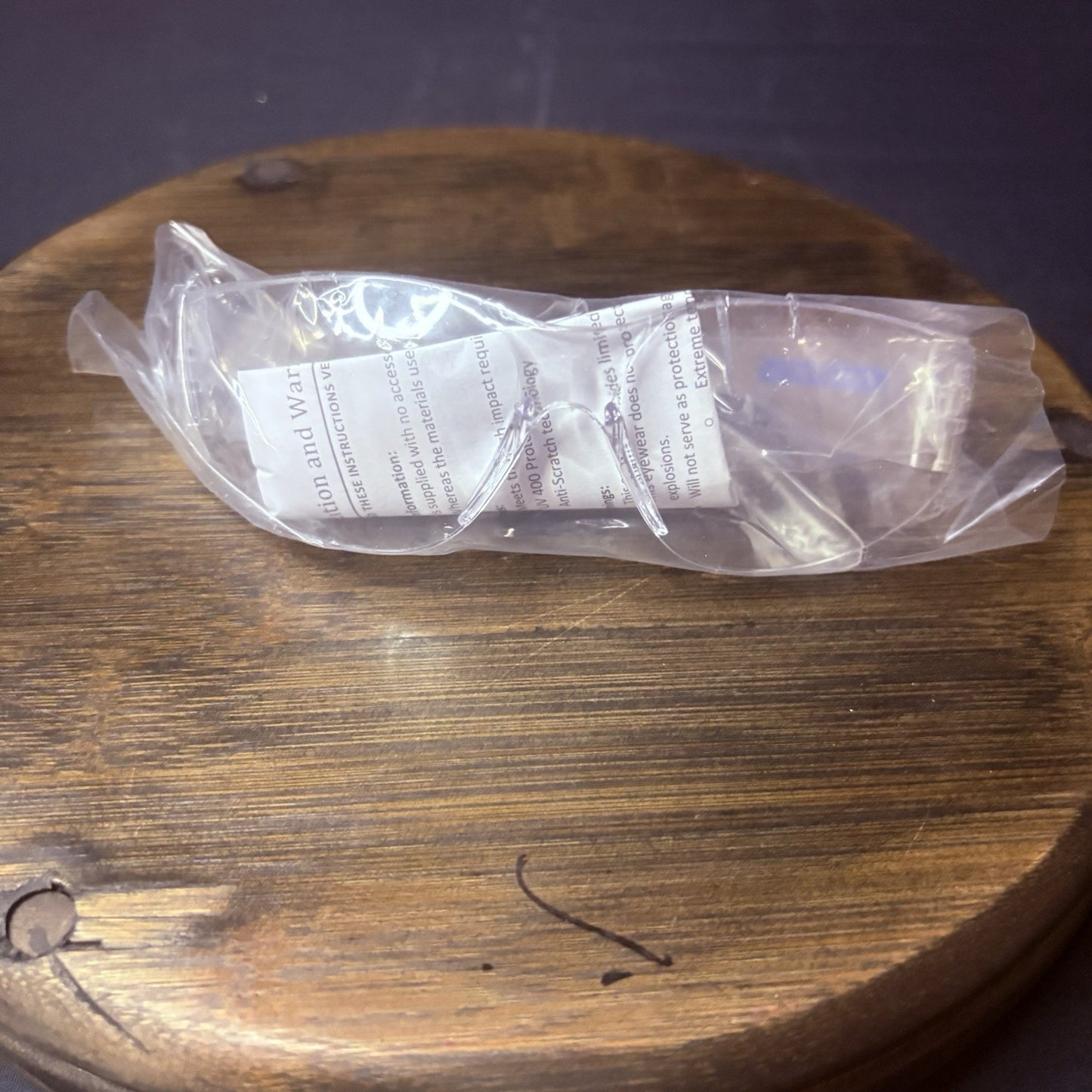 Jorestech Crystal Clear Lens Color Temple Safety Glasses One Size Z87.13