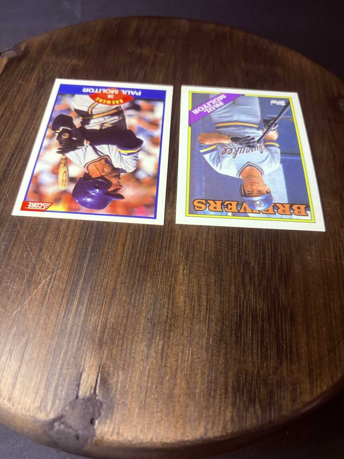 1988 Paul Molitor Topps #465 & Score #565  (2) High Grade Cards See Photos4