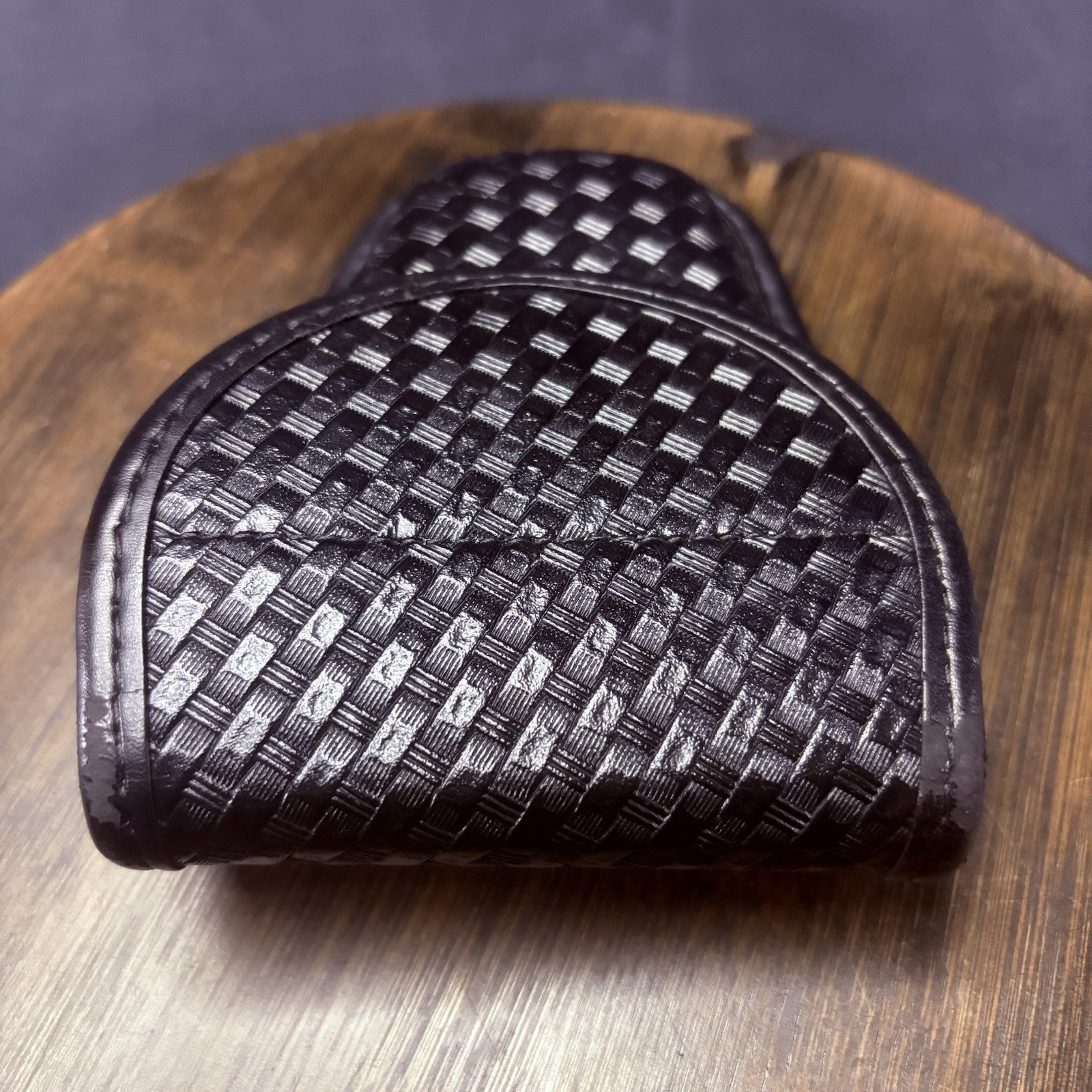 Bianchi Handcuff Case 7900 Size 2 Basket Weave AccuMold (Peerless 801 & ASP 100)2