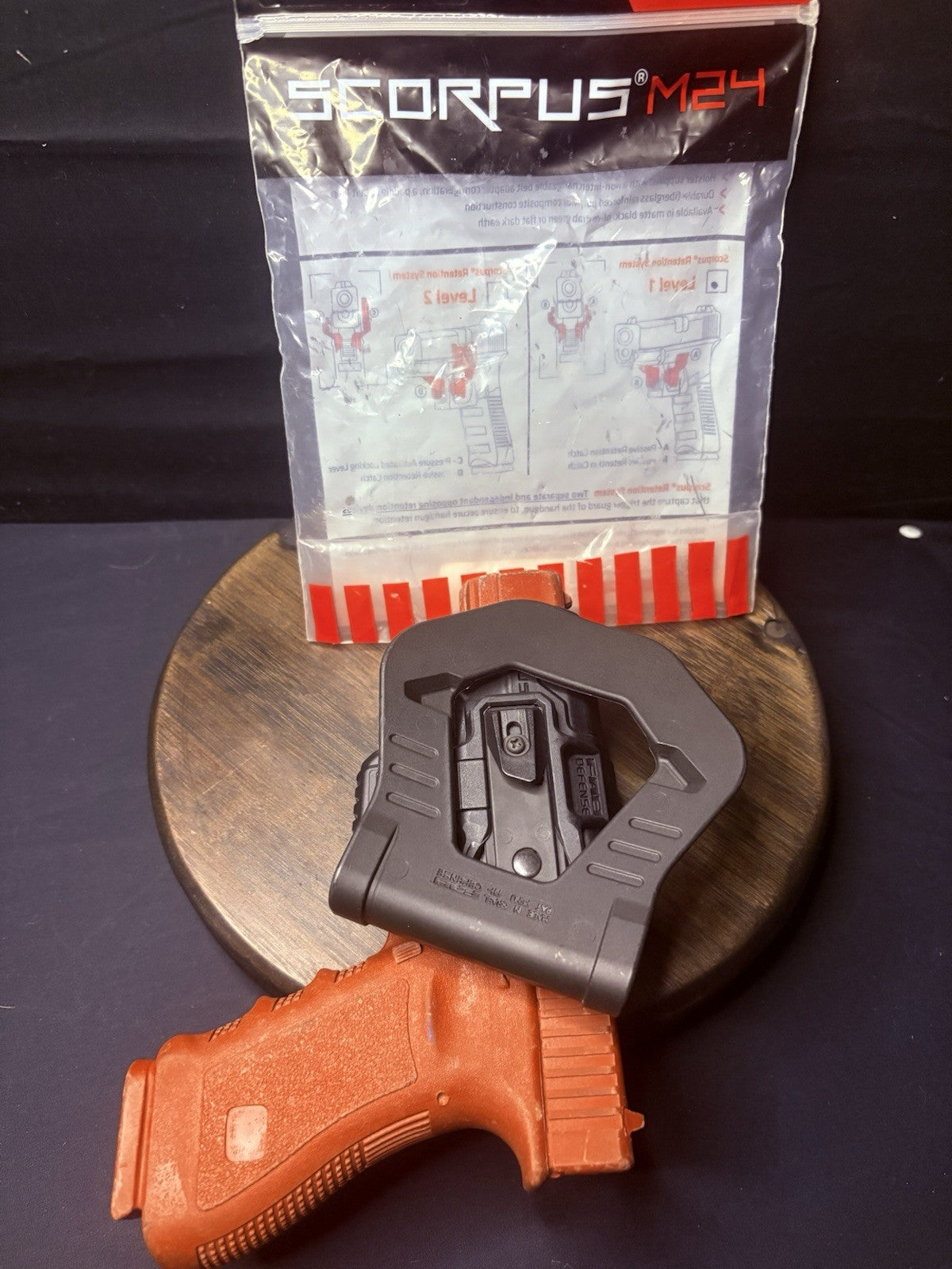 Fab Defense Scorpus G9 Holster Glock 17, 19, 22, 23, 26, 27, OWB Paddle RH Black8