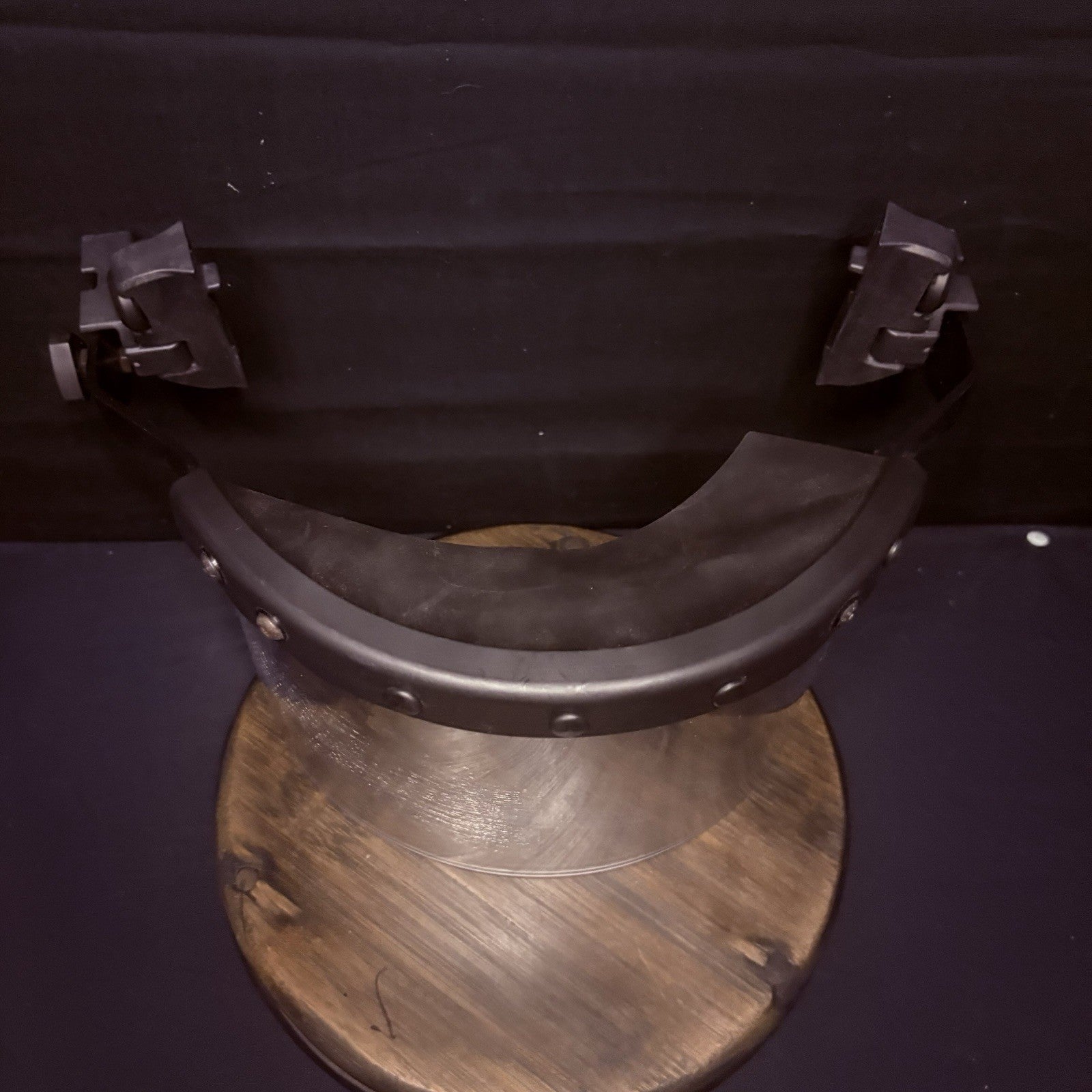 Rail Mounted DK7 Face Shield For Ballistic Helmet (With Mounts) Heavy Duty USED8