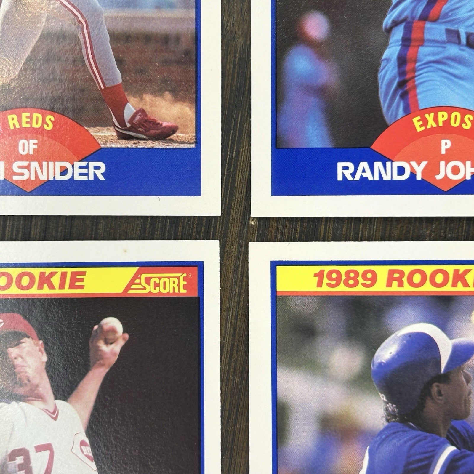 1989 Score Baseball Trading Card Lot Of (4) 6