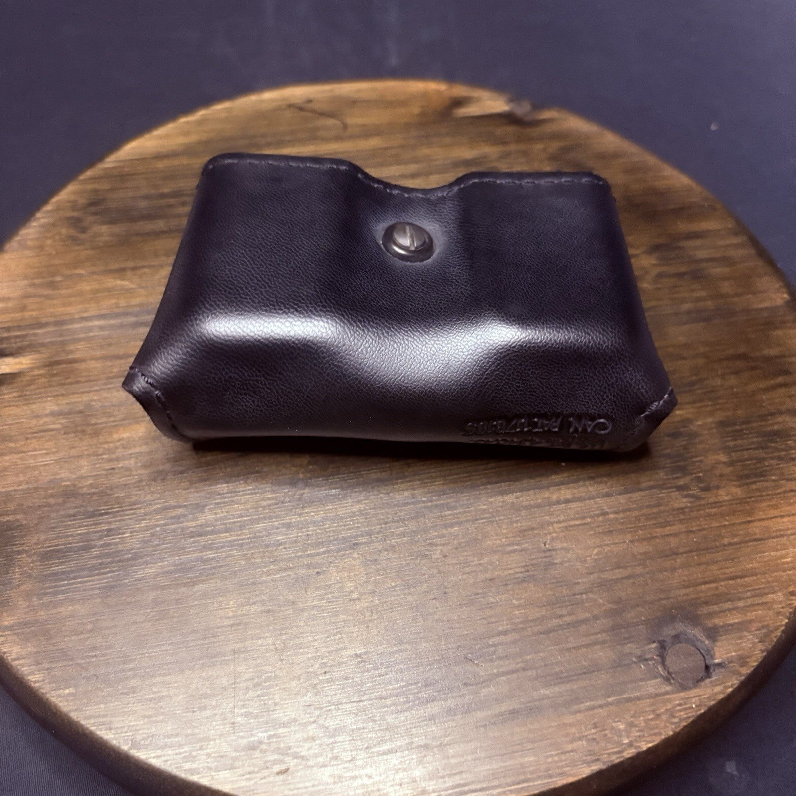 Safariland 079 Double Magazine Pouch for Glock 17 / 22 Black Plain Leather NOS1