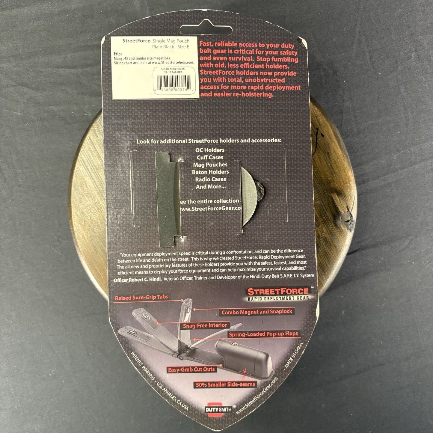 Leather Magazine Pouch ~Spring Loaded~ Carrier (.45 Acp) Rapid Deployment Gear7