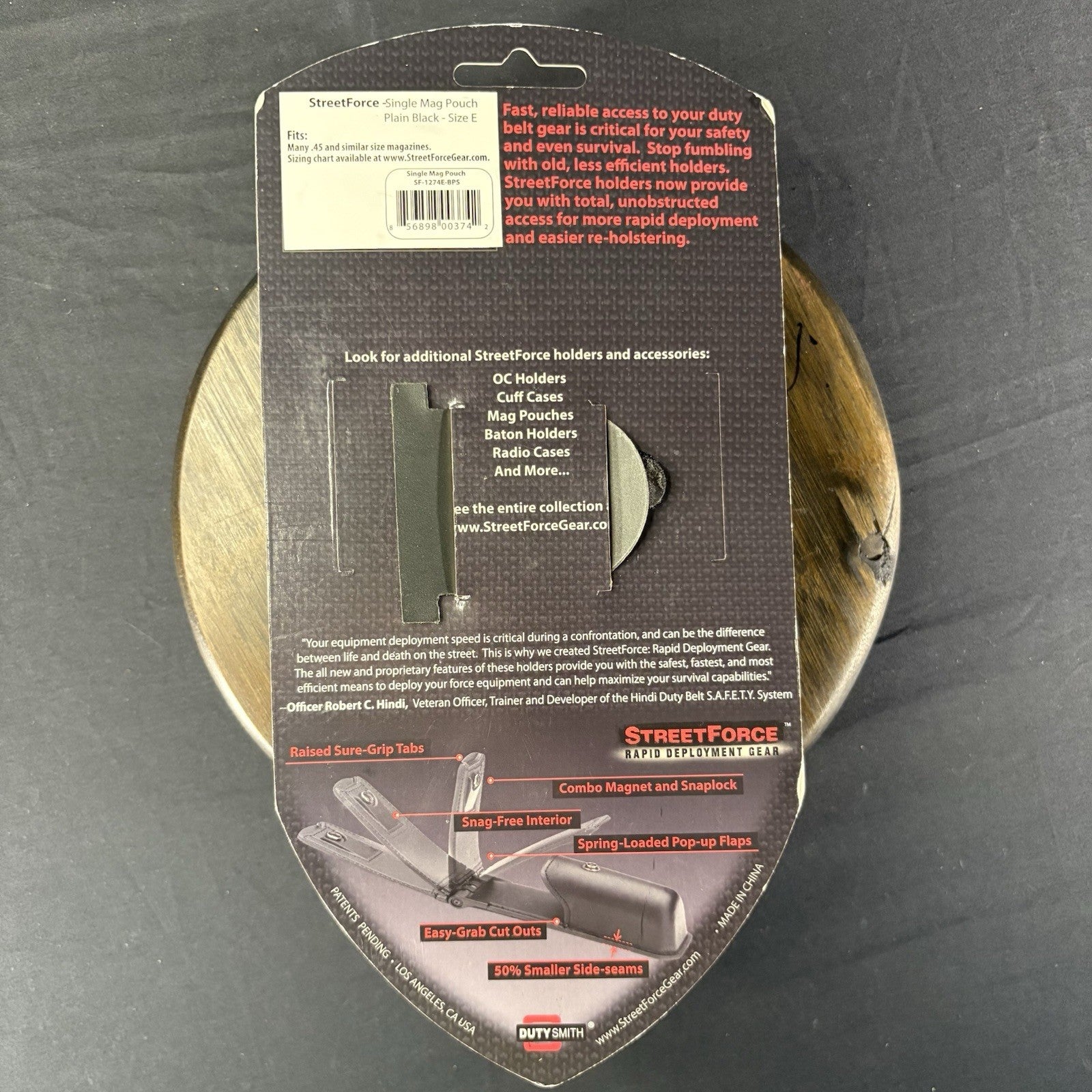 Leather Magazine Pouch ~Spring Loaded~ Carrier (.45 Acp) Rapid Deployment Gear7