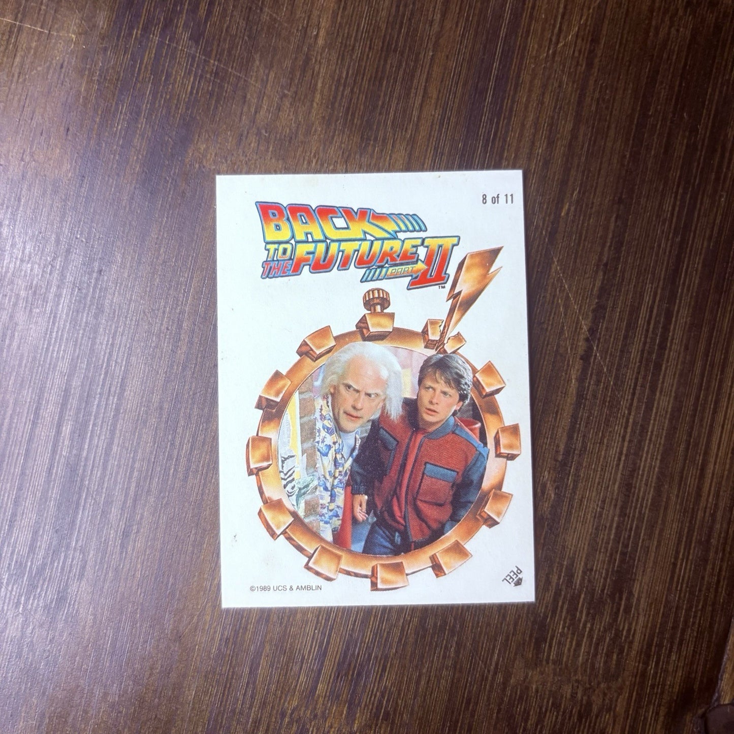 1989 Topps Back to the Future Part II Stickers #8 Will Grade High, See Photos0