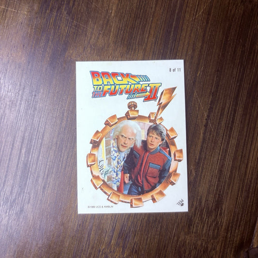 1989 Topps Back to the Future Part II Stickers #8 Will Grade High, See Photos0