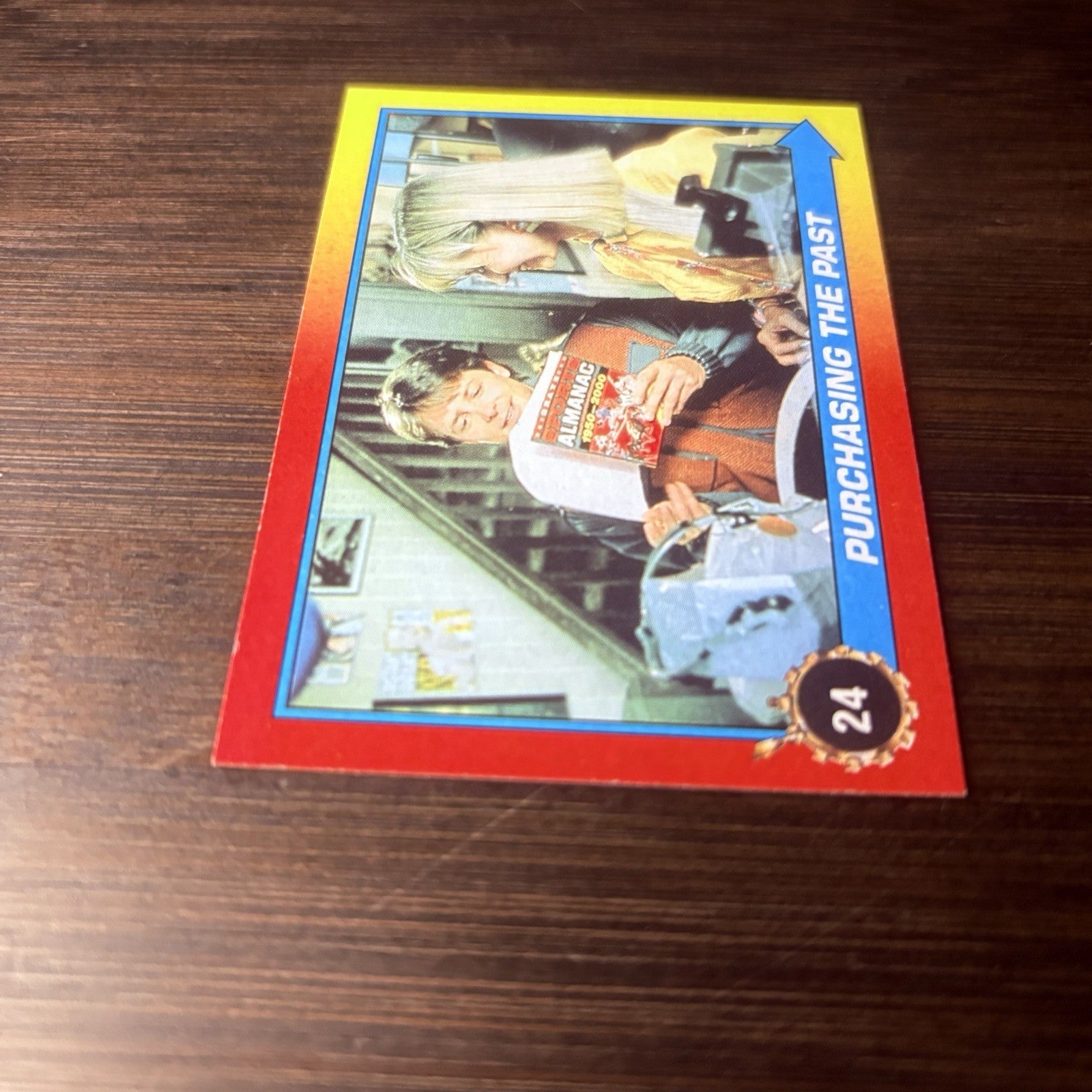 Back To The Future 1989 Topps #24 "Purchasing The Past" High Grade Trading Card9