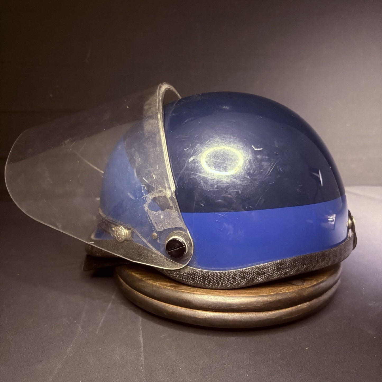 VTG Police Riot Helmet Blue Size Large w/ Removable Face Shield13