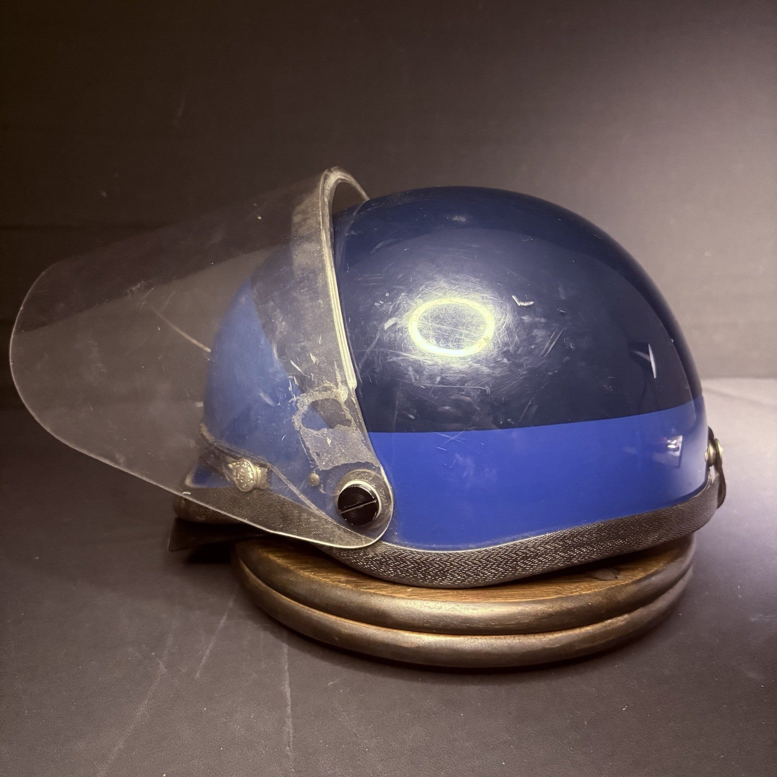 VTG Police Riot Helmet Blue Size Large w/ Removable Face Shield13