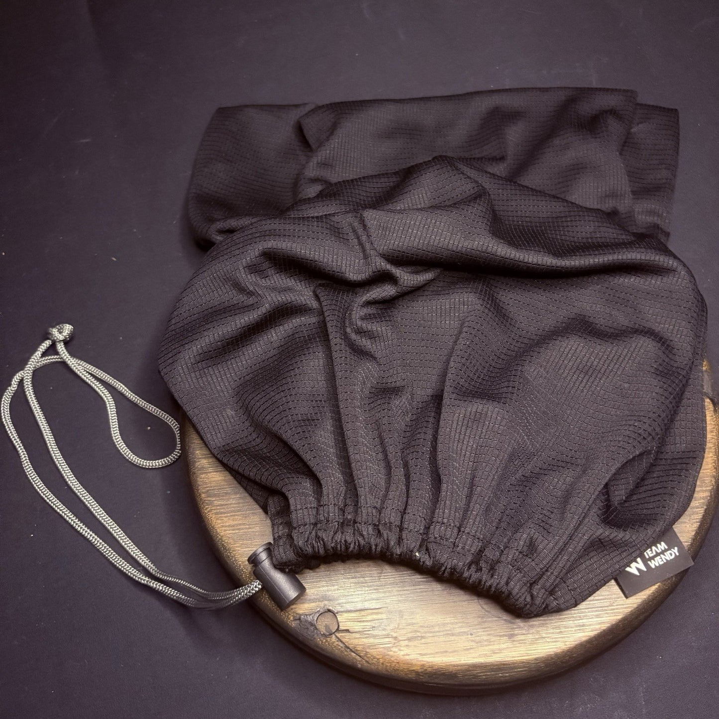 Drawstring Bag Black By Team Wendy 14" X 14"1