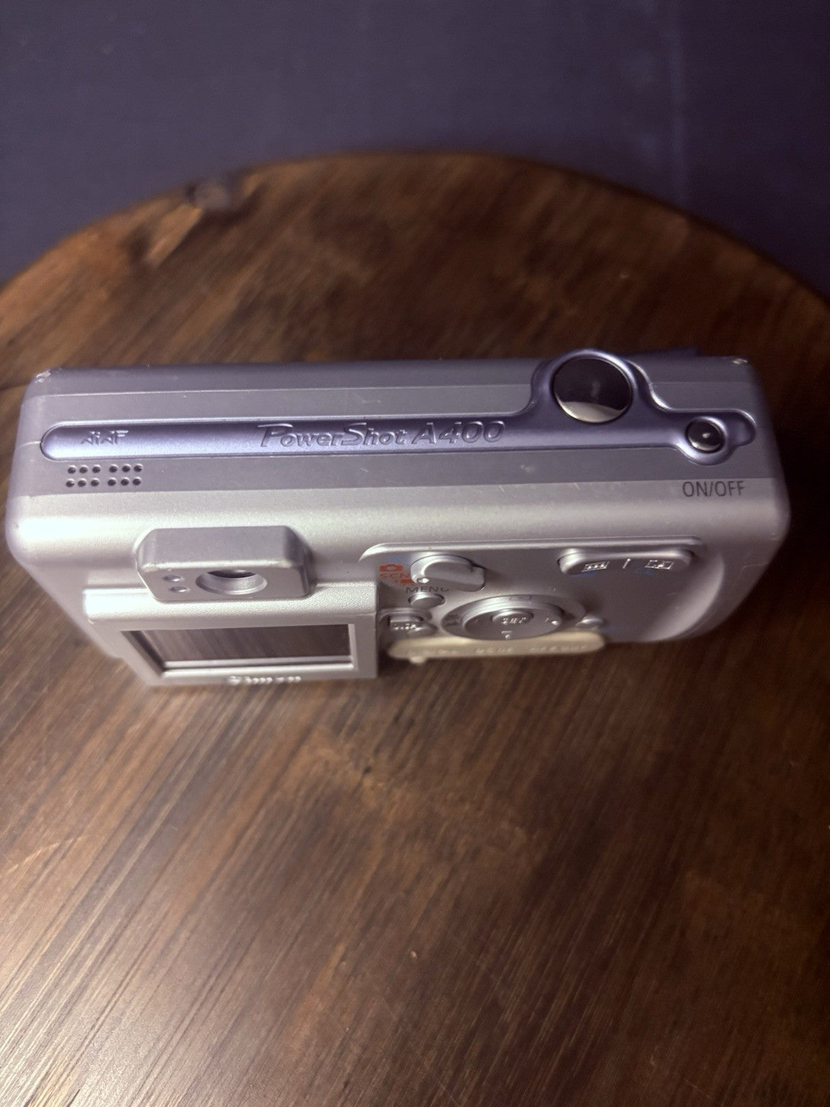 Canon Power Shot A400 Silver Digital Camera 3.2 Megapixels-tested w/Leather Case4