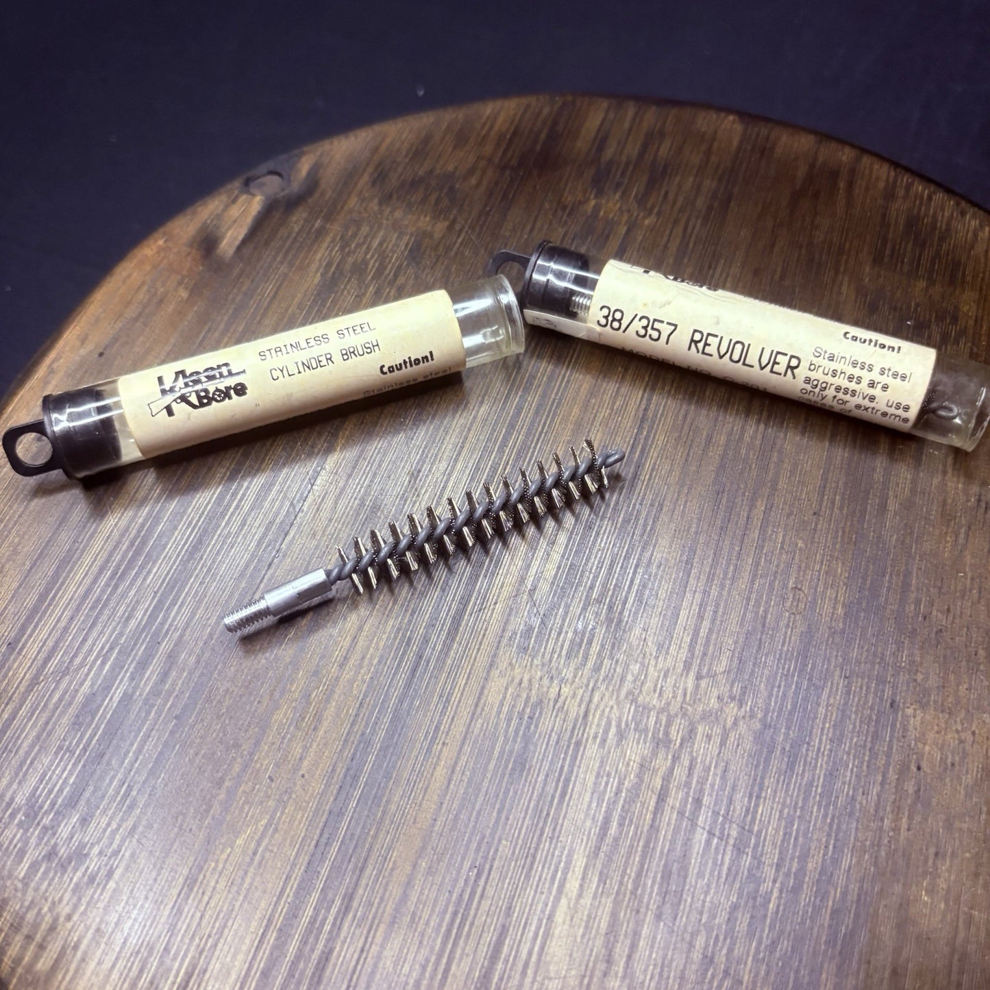(2 PACK) KleenBore 38/357 Revolver Cylinder Stainless Steel Brushes0